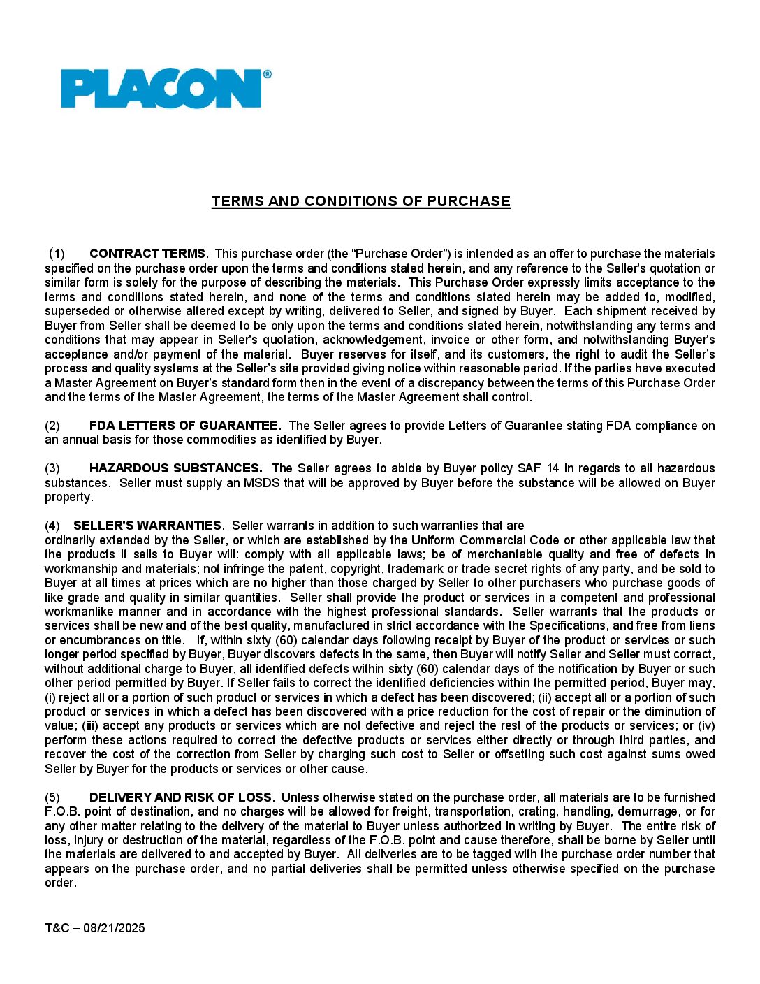 2025-Placon-Terms-Conditions
