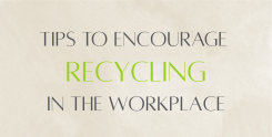 Tips to encourage recycling in the workplace