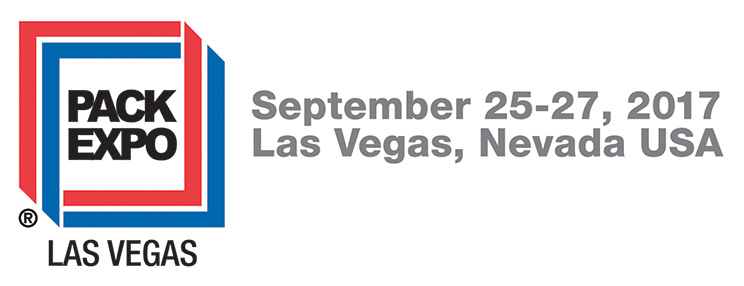PACK EXPO Las Vegas, September 25–27, 2017, Las Vegas, Nevada, USA